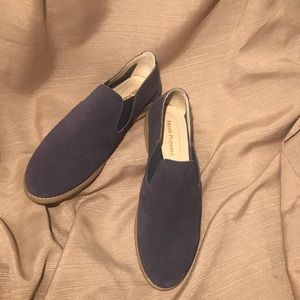 Purple suede Hush Puppies booties